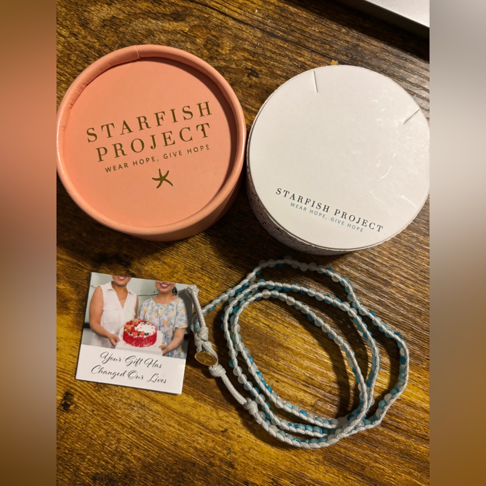 Starfish project wrap bracelet. NWT. Wicked fast shipping.
